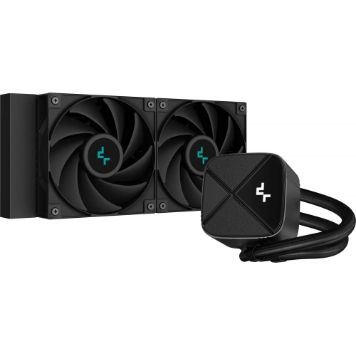 Cooler DeepCool LS520S Zero Dark, 240mm, cu lichid, skt. Intel/ AMD, iluminare alb
