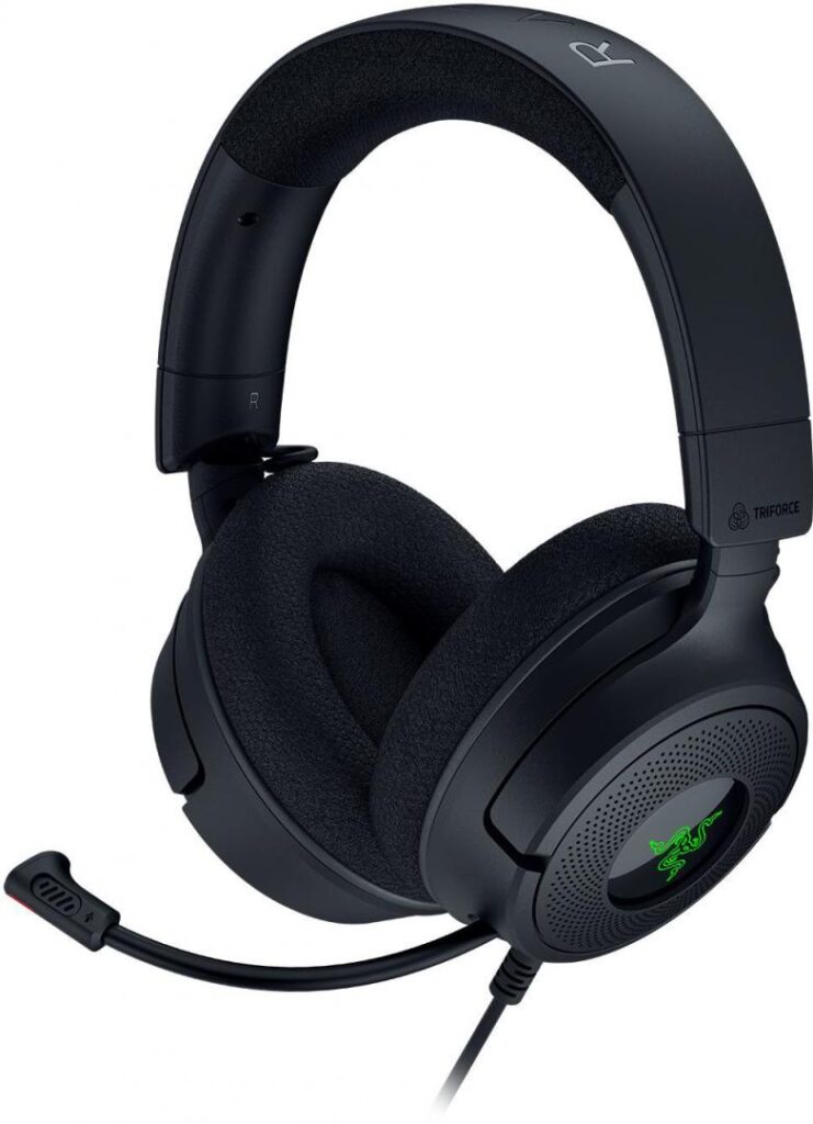 Casti gaming cu fir Razer Kraken V4 X, iluminare Razer Chroma™ RGB, 7.1 Surround, multiplatforma, negru
