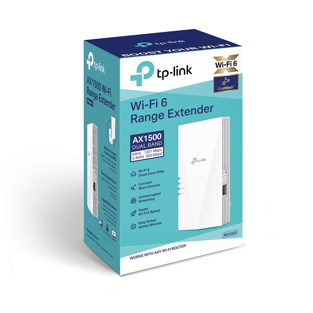 Range Extender TP-LINK RE500X, AX1500, Wi-Fi 6 3 Range Extender TP-LINK RE500X, AX1500, Wi-Fi 6 - imagine 3