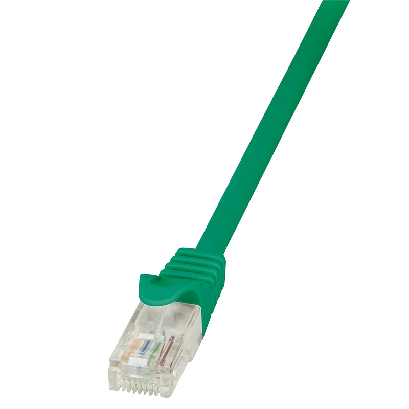 Cablu UTP LOGILINK Cat5e, cupru-aluminiu, 2 m, verde, AWG26, CP1055U