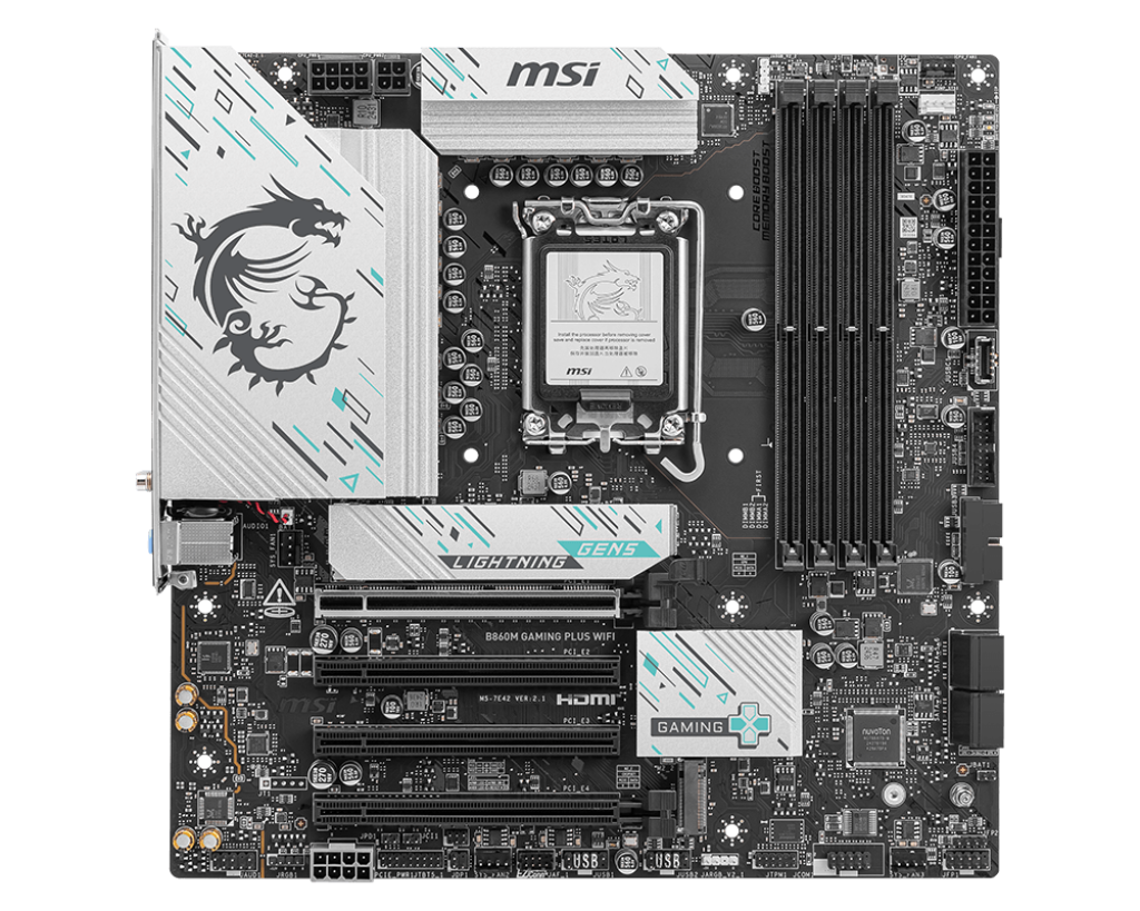 Placa de Baza MSI B860M GAMING PLUS WIFI, Socket LGA1851