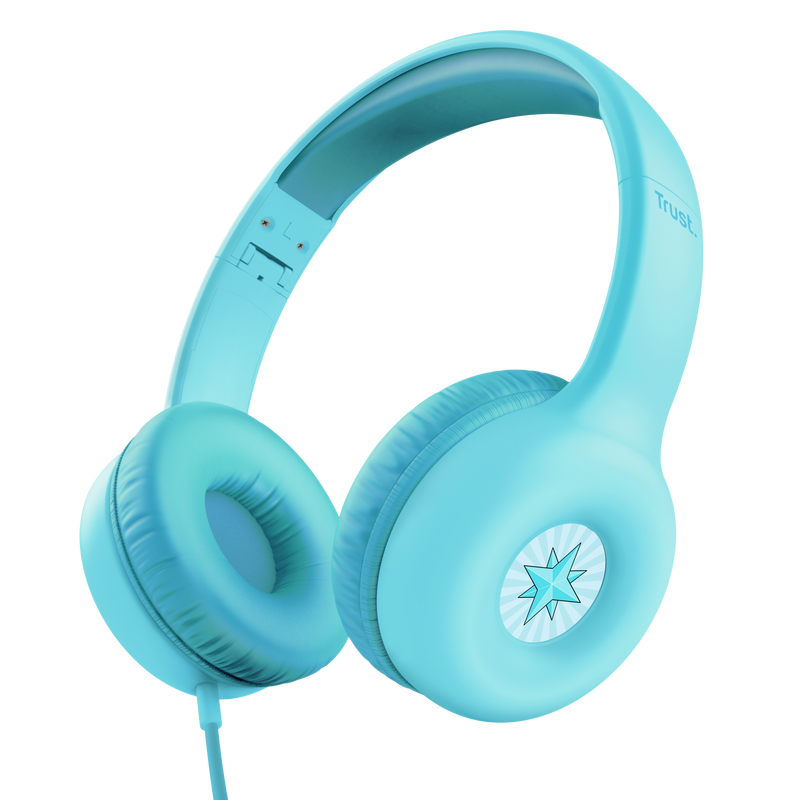 Casti Trust Nouna Kids, Jack 3.5mm, Stereo 2.0 Albastru 2 Casti Trust Nouna Kids, Jack 3.5mm, Stereo 2.0 Albastru - imagine 2