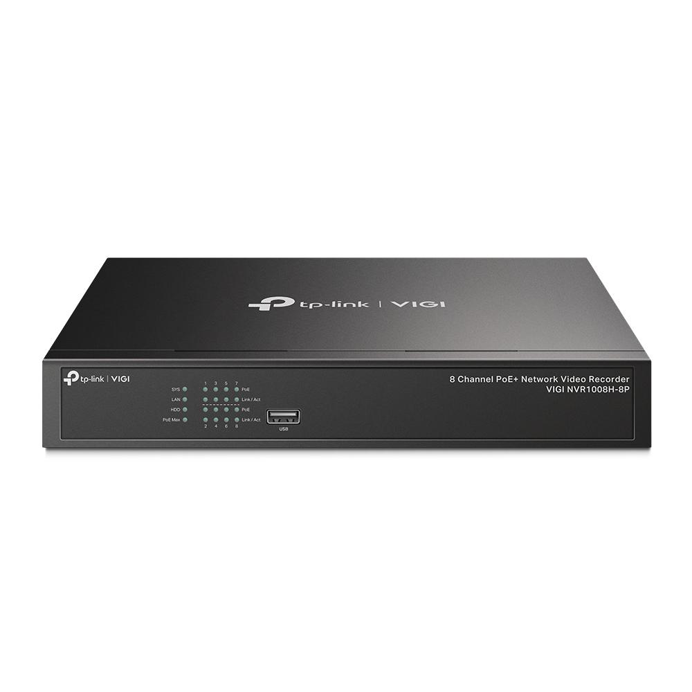 NVR TP-Link VIGI NVR1008H-8P, 8 canale, PoE+, 8MP, 1xHDMI, 1xVGA