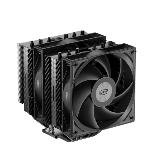 COOLER PCCooler „RT620 BK” skt. Intel si AMD, racire cu aer, vent. 2 x 120mm, 500 – 2200 rpm, 6 heatpipes, inaltime 157mm, dual tower,”RT620 BK”  (timbru verde 0.8 lei)