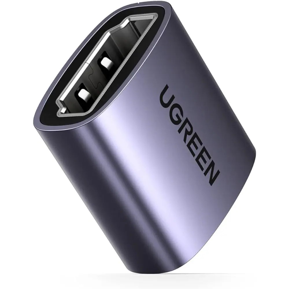 ADAPTOR video, „HD159” cupla extender HDMI (M) la HDMI (M), rezolutie maxima 8K UHD la 60 Hz, conectori auriti, aluminiu, gri „90592”