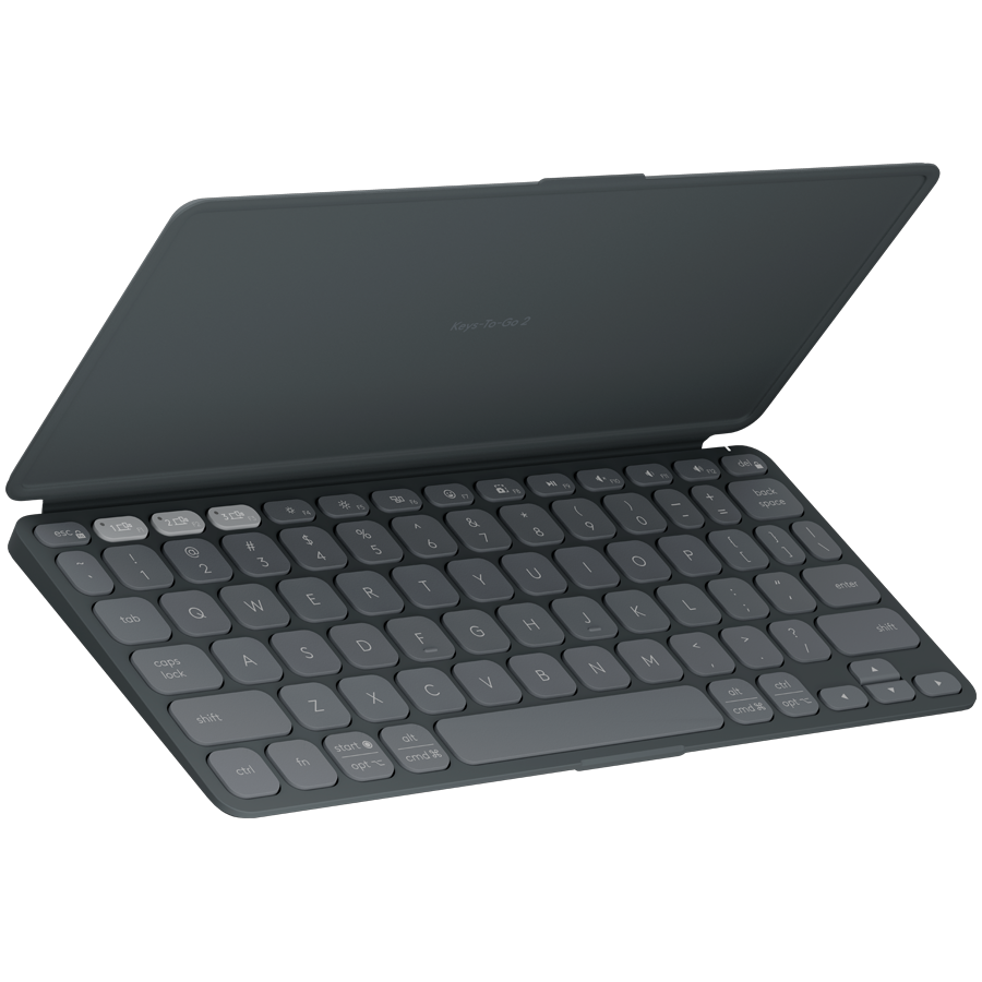 Tastatura Wireless Portabila Logitech Keys-To-Go 2, BT, Multidevice, MultiOS, Graphite