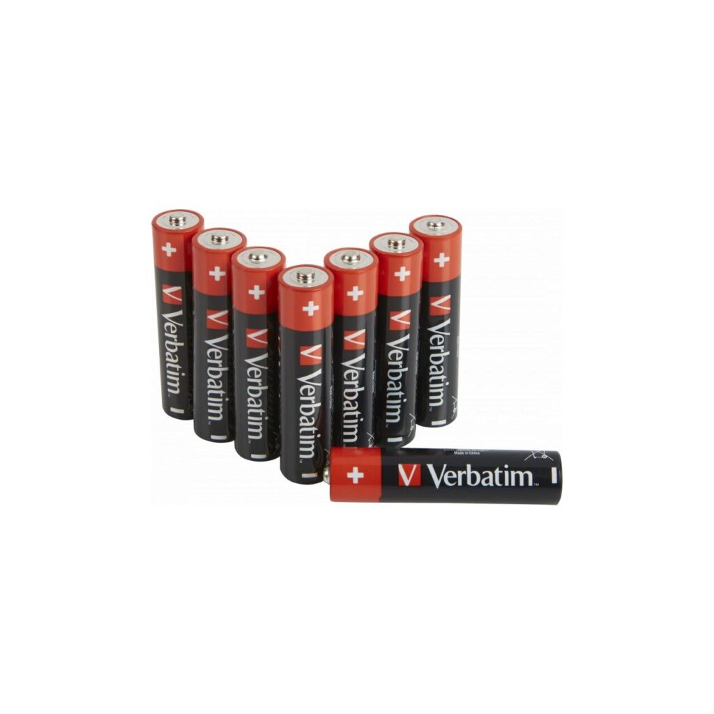Baterii Verbatim, Alkaline, AAA, 8 buc