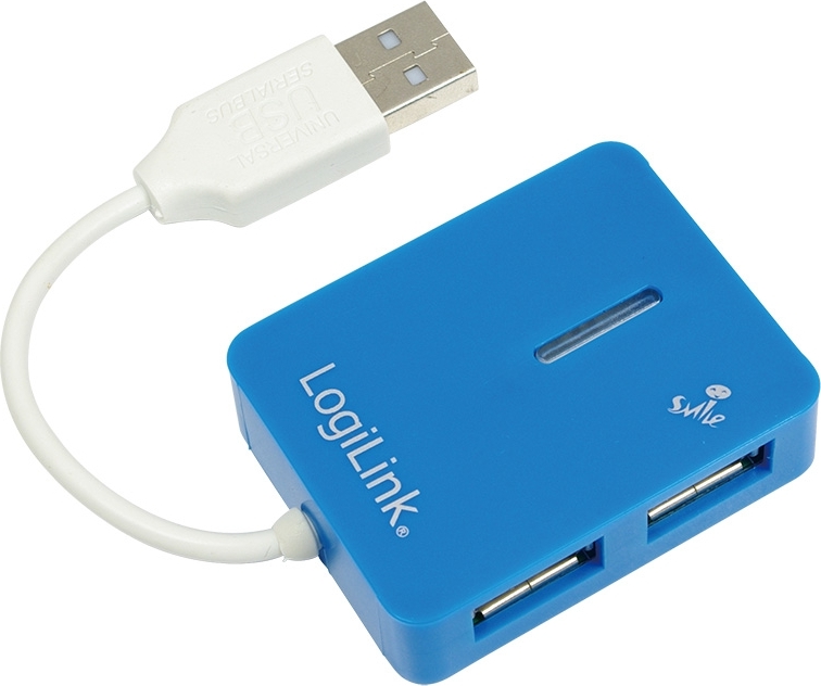 Hub Logilink UA0136, 4 porturi, USB 2.0, Blue