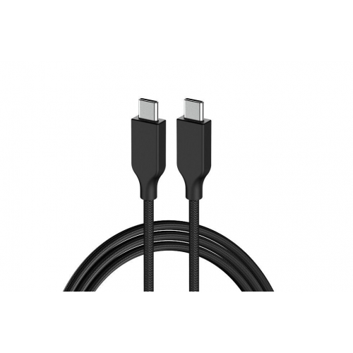 Cablu alimentare si date Genius, pentru smartphone, USB 3.1, USB Type-C (T) la USB Type-C (T), PD 3.0 60W, 1m, braided nylon, negru