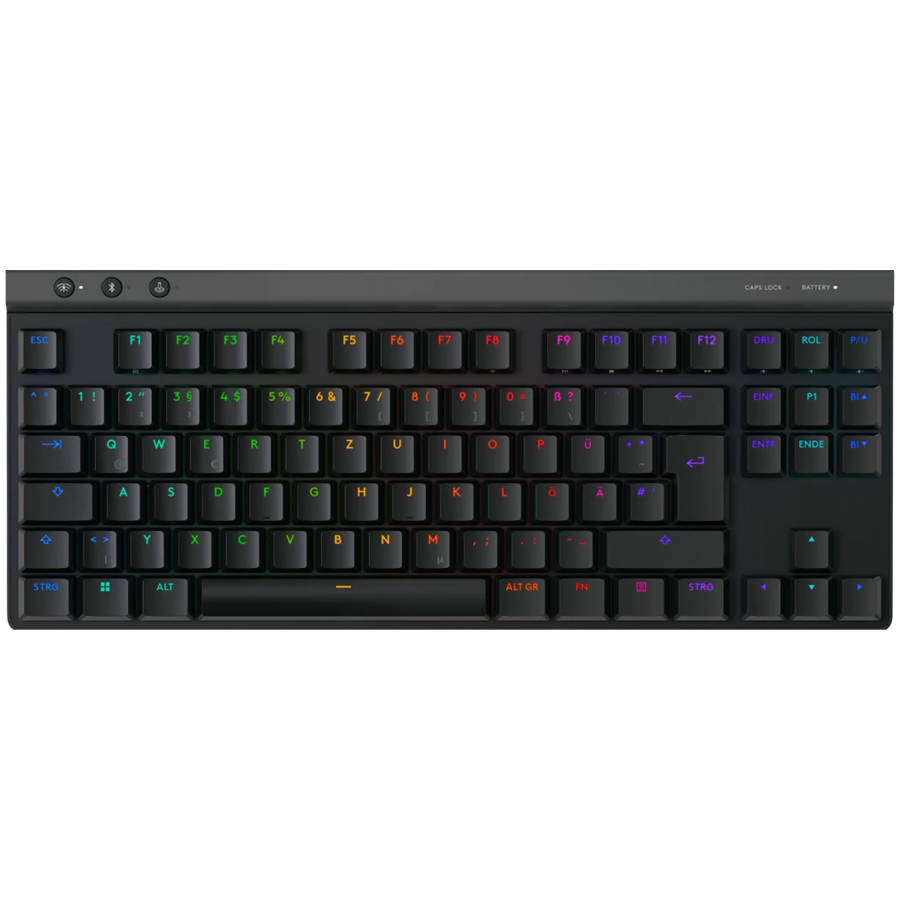 Tastatura Mecanica Gaming Logitech G515 TKL, Ultraslin, Lightspeed, Wireless&Bluetooth, Negru