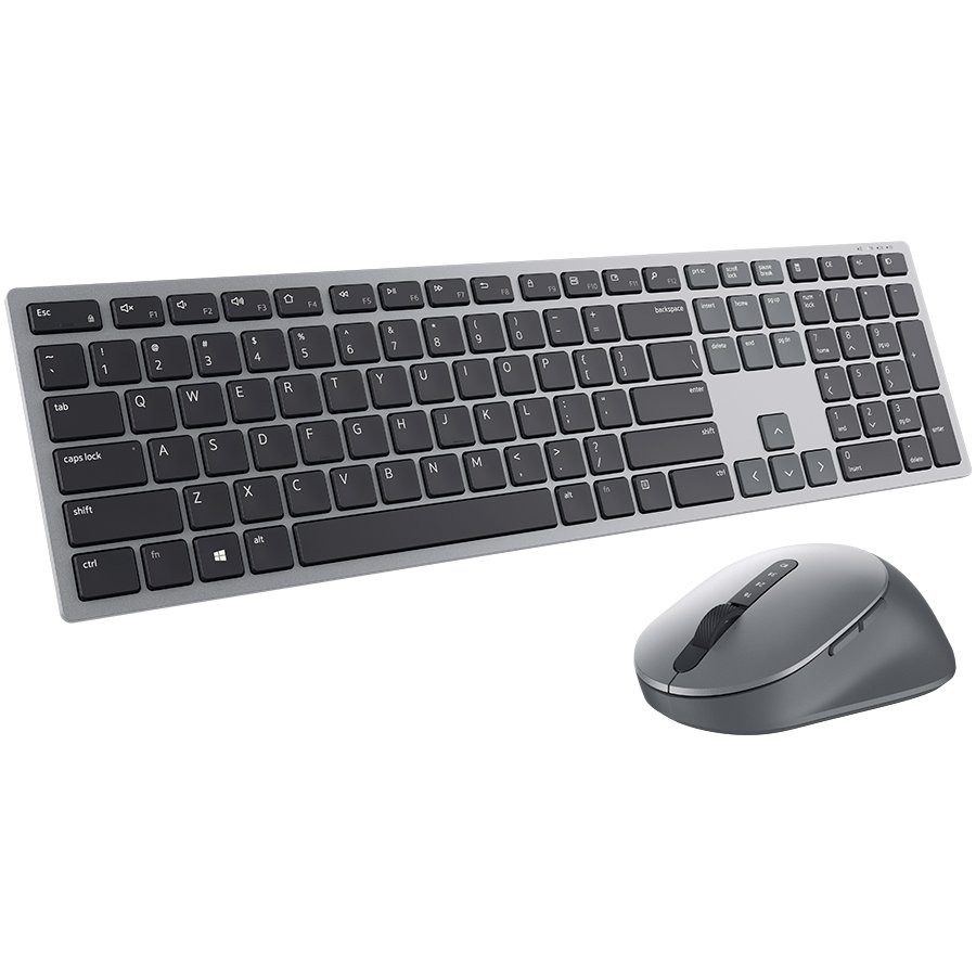 Kit tastatura + mouse wireless Dell Premier KM7321W, 2.4GHz&Bluetooth 5.0, multidevice, US International layout