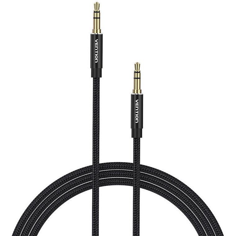 Cablu audio Vention BAWBD de 3,5 mm 0,5 m Negru