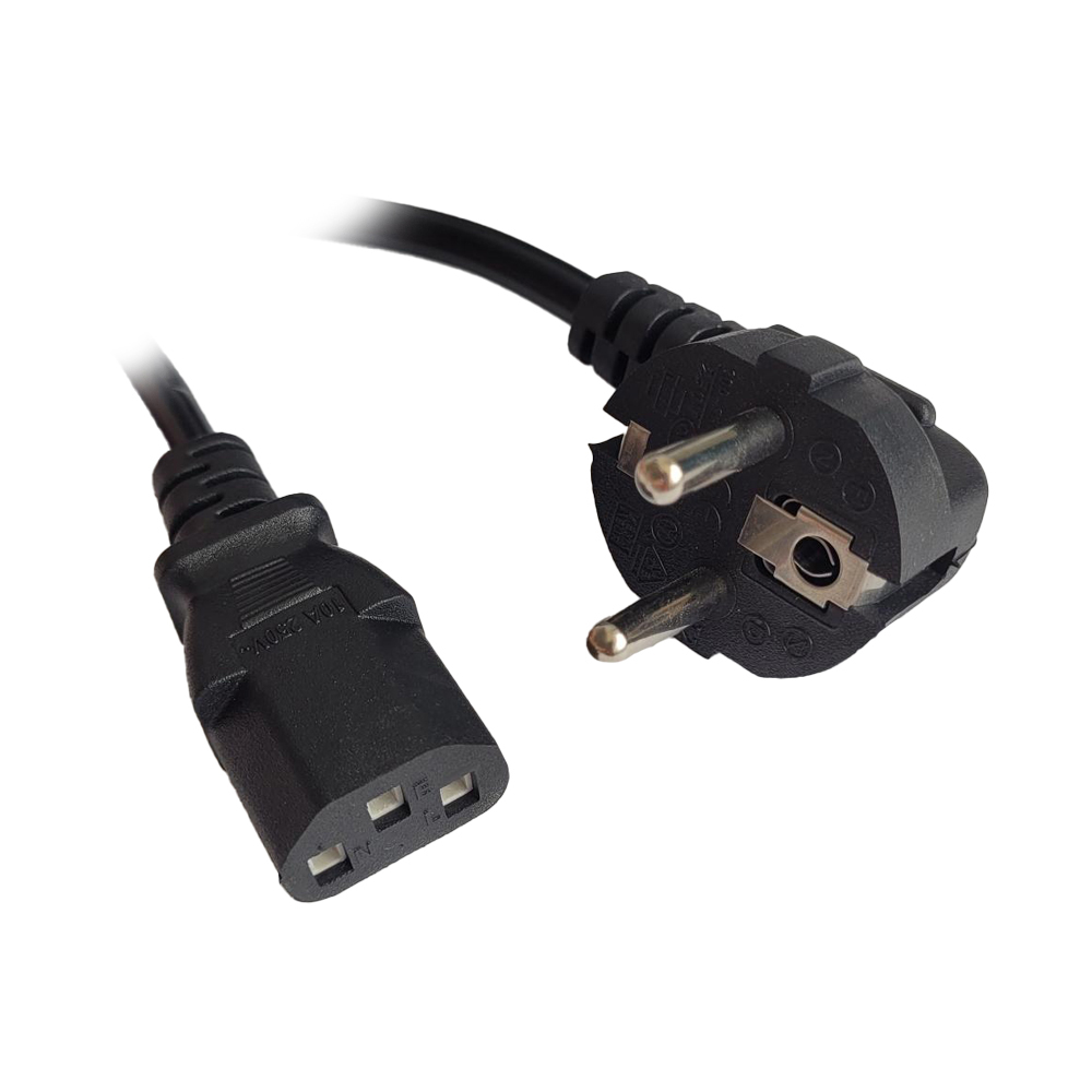 Cablu alimentare Spacer 5m, intrare Shucko, iesire C13, 10A, negru