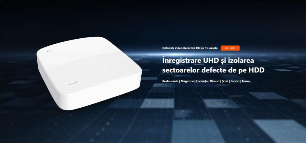 Network Video Recorder OoE 4K Tenda N6P-4H cu 4 canale
