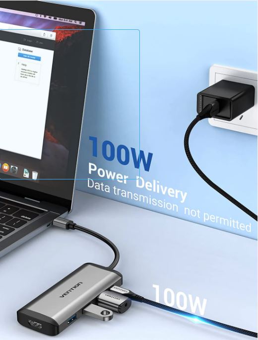 Hub USB tip C 5 in 1 - Port USB de incarcare , USB 3.0, HDMI si PD , 4K Ultra HD , Macbook si Windows, Vention 4 Hub USB tip C 5 in 1 - Port USB de incarcare , USB 3.0, HDMI si PD , 4K Ultra HD , Macbook si Windows, Vention - imagine 4