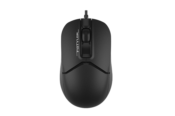 Mouse A4tech, PC sau NB, cu fir, USB, optic, 1600 dpi, butoane/scroll 3/1, Negru