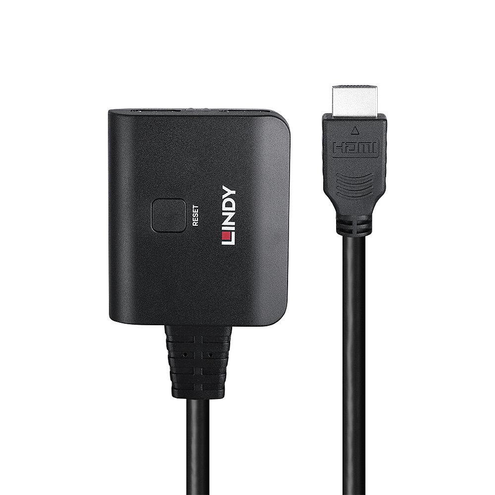 Adaptor HDMI, Lindy, 2 x HDMI, 50 cm, Negru 4 Adaptor HDMI, Lindy, 2 x HDMI, 50 cm, Negru - imagine 4