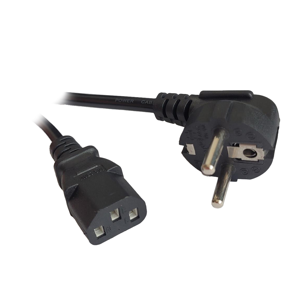 Cablu alimentare Spacer 1.8m, intrare Shucko, iesire C13, 10A, negru