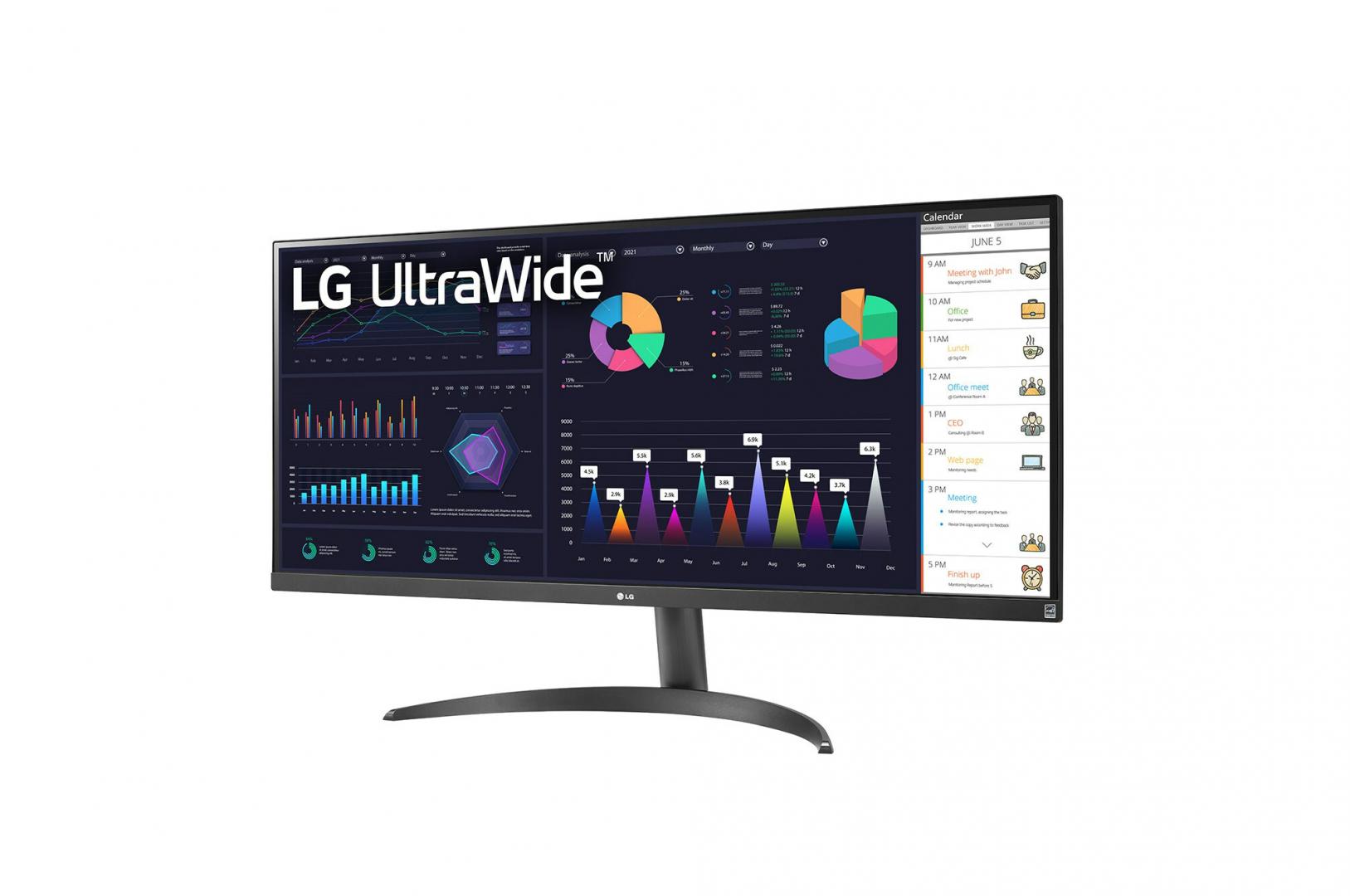 Monitor LG Ultrawide 34WQ500-B, IPS, 34", 2560 x 1080, 100Hz, 5Ms, AMD FreeSync™, Pivot 3 Monitor LG Ultrawide 34WQ500-B, IPS, 34", 2560 x 1080, 100Hz, 5Ms, AMD FreeSync™, Pivot - imagine 3