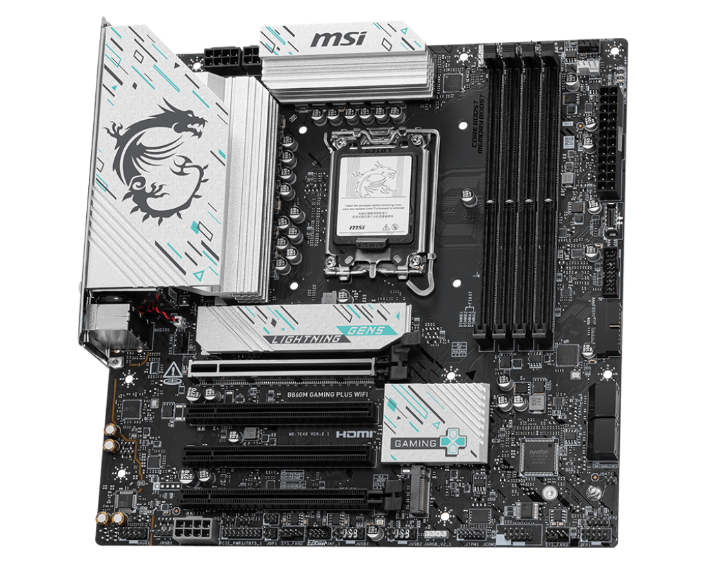 Placa de Baza MSI B860M GAMING PLUS WIFI, Socket LGA1851 2 Placa de Baza MSI B860M GAMING PLUS WIFI, Socket LGA1851 - imagine 2