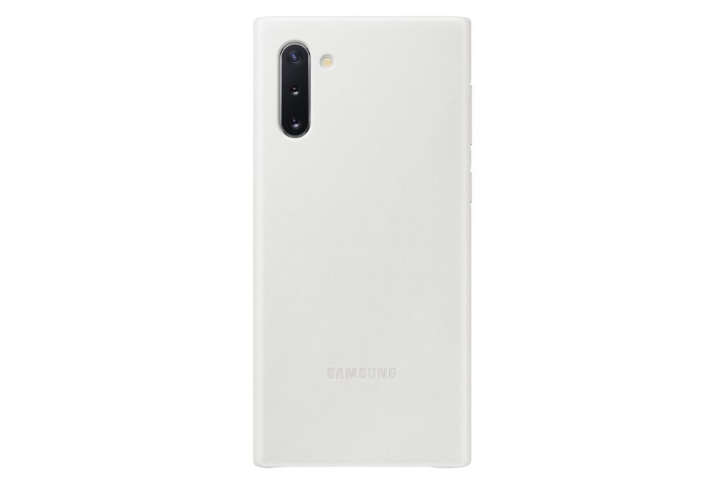 Husa de protectie Samsung Leather pentru Samsung Galaxy Note 10, White