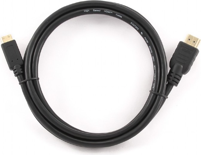Cablu Gembird, Mini HDMI/HDMI, 60Hz, 1.8m, Negru