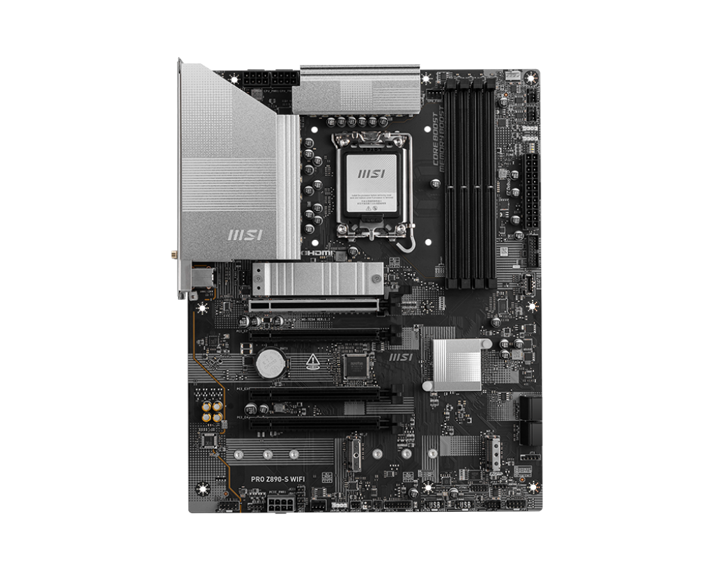 Placa de baza MSI PRO Z890-S WIFI, LGA1851, DDR5, ATX, Negru/Gri