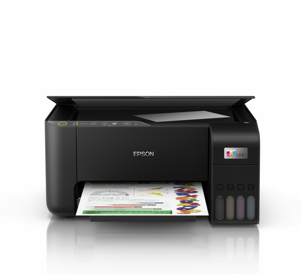Multifunctional inkjet color CISS Epson EcoTank L3270, A4, Color, 10 ppm, USB, Wireless Negru