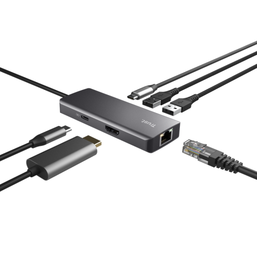 Multiport adaptor 6 in 1 Trust DALYX , USB-C, HDMI
