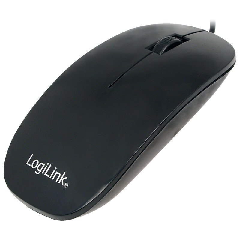 MOUSE Logilink, PC sau NB, cu fir, USB, optic, 1000 dpi, butoane/scroll 3/1,, negru, „ID0063” (timbru verde 0.18 lei)
