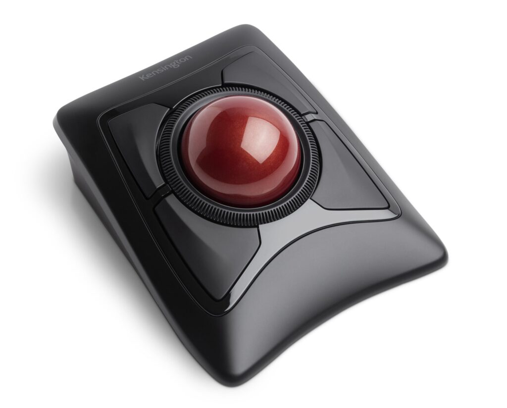 Trackball ergonomic, Kensington Expert, optic, scroll tip inel, conexiune duala, wireless