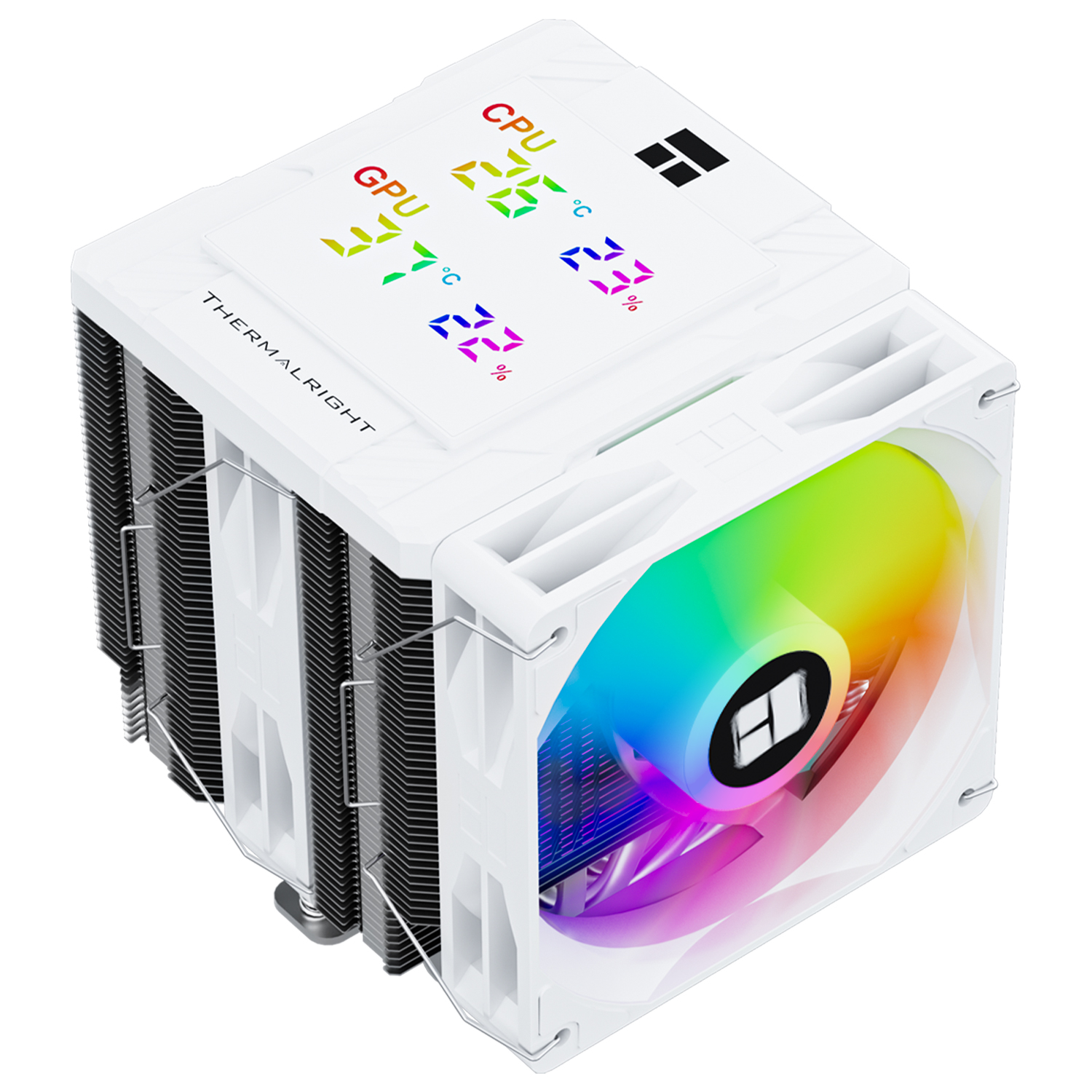 Cooler CPU Thermalright Peerless Assassin 120 Digital A-RGB Alb - Dual-Tower - LGA1851/AM5 PEERLESS-ASSASSIN-120-DIGITAL-WH 3 Cooler CPU Thermalright Peerless Assassin 120 Digital A-RGB Alb - Dual-Tower - LGA1851/AM5 PEERLESS-ASSASSIN-120-DIGITAL-WH - imagine 3