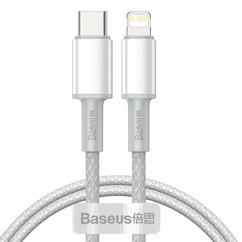 Cablu de date Baseus USB-C la Lightning, compatibil Iphone, 1m, 20W