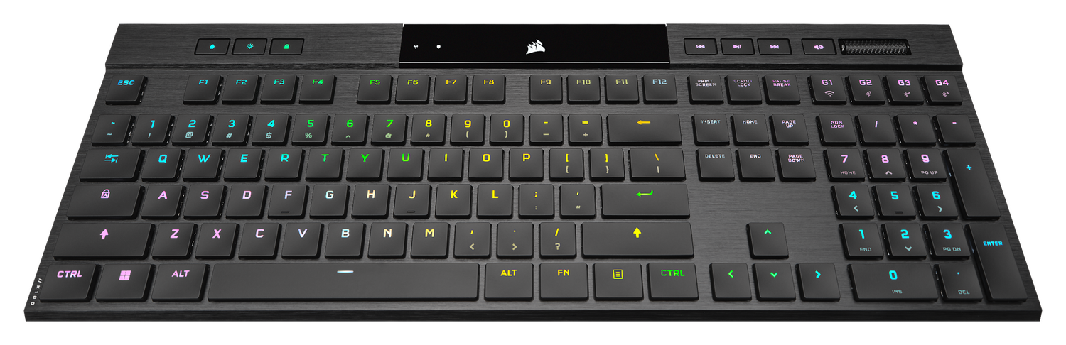 Tastatura mecanica Corsair K100 AIR, wireless, iluminare iluminare RGB, Switch-uri mecanice CHERRY MX Ultra Low Profile Tactile, Negru 2 Tastatura mecanica Corsair K100 AIR, wireless, iluminare iluminare RGB, Switch-uri mecanice CHERRY MX Ultra Low Profile Tactile, Negru - imagine 2