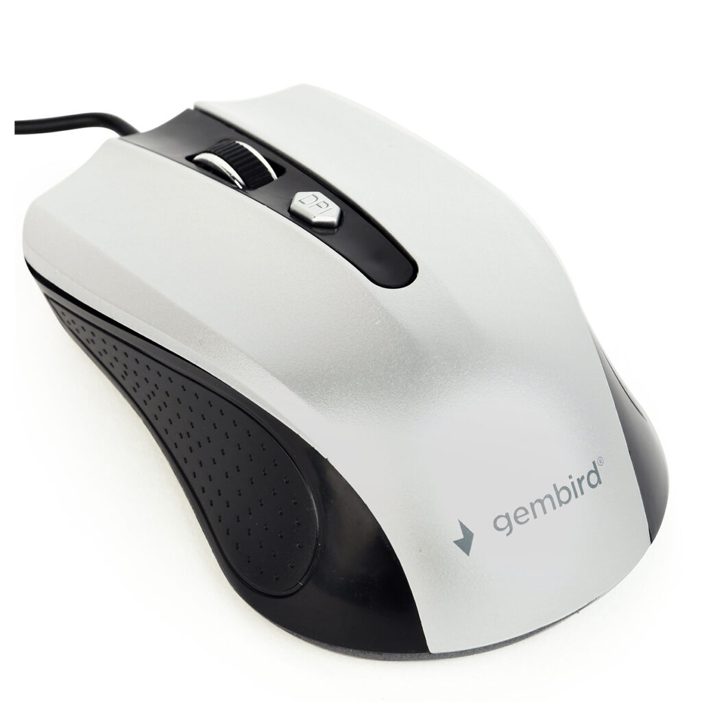Mouse Gembird, 1200 dpi, Negru / Gri, MUS-4B-01-BS