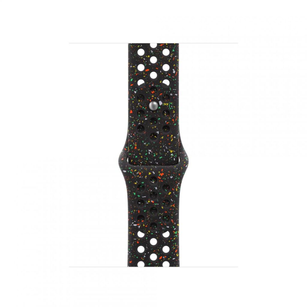 Curea pentru Apple Watch 46mm, Nike Sport Band, Midnight Black – S/M