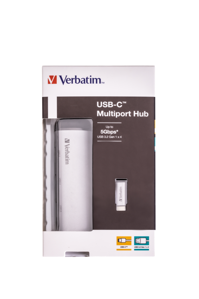 Multiport Hub Verbatim USB-C - 4 port USB 3.2 Gen 1 2 Multiport Hub Verbatim USB-C - 4 port USB 3.2 Gen 1 - imagine 2