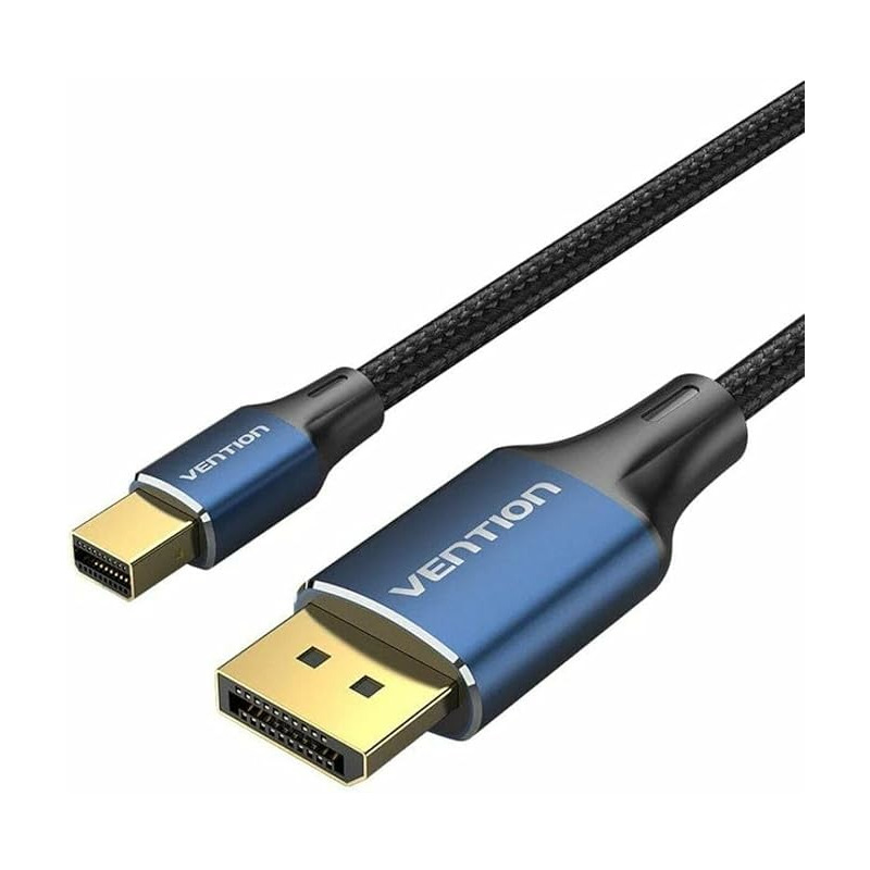 CABLU video Vention, miniDisplayPort(T) la DisplayPort(T), 2m, rezolutie 8K la 60Hz/4K la 120Hz, PVC, negru/albastru, "HCFLH" (timbru verde 0.08 lei) - 6922794772298 1 CABLU video Vention, miniDisplayPort(T) la DisplayPort(T), 2m, rezolutie 8K la 60Hz/4K la 120Hz, PVC, negru/albastru, "HCFLH" (timbru verde 0.08 lei) - 6922794772298