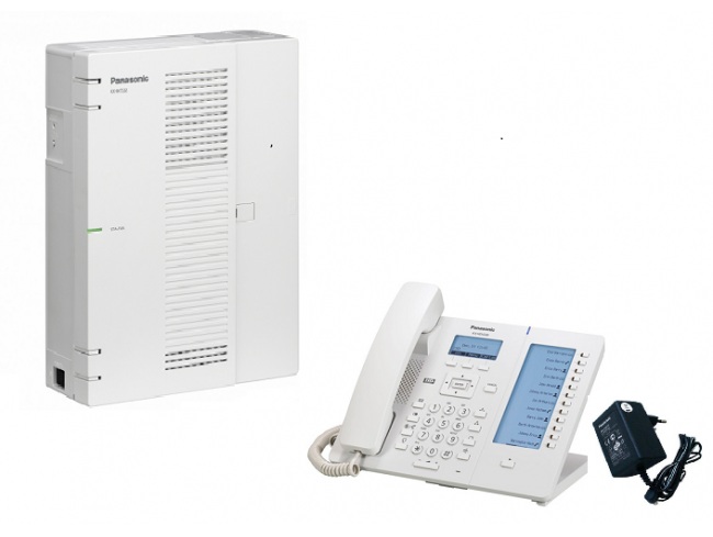 Centrala telefonica hibrida Panasonic KX-HTS32CE + Telefon SIP Panasonic KX-HDV230X