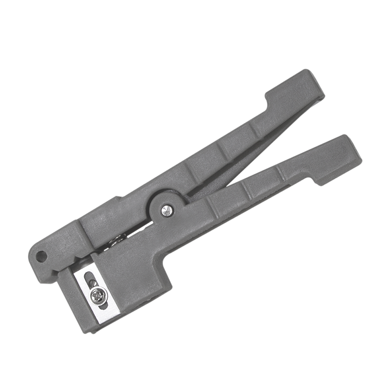 CLESTE dezizolare cablu, LOGILINK, functii: dezizolare cablu, fibra optica, coaxial, si Cu pana la 3.2mm, maner antialunecare, 3x lame drepte, 1x lama rotunda, gri, „WZ0063”