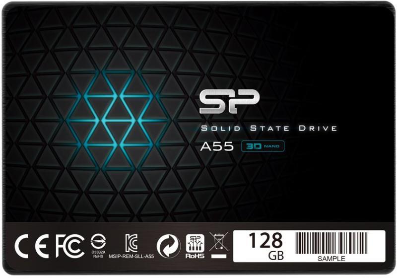 Solid-State Drive (SSD) Silicon Power A55, 128GB, 3D NAND, 2.5″, SATA III