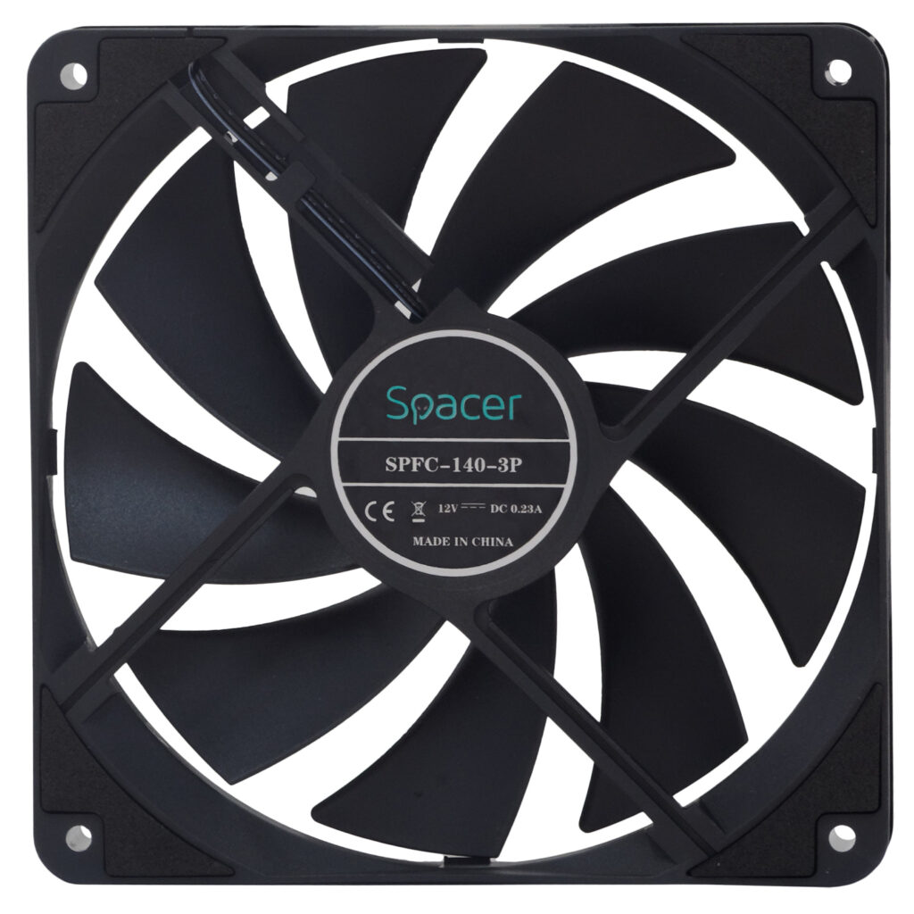 Ventilator 140mm, 1400RPM, negru