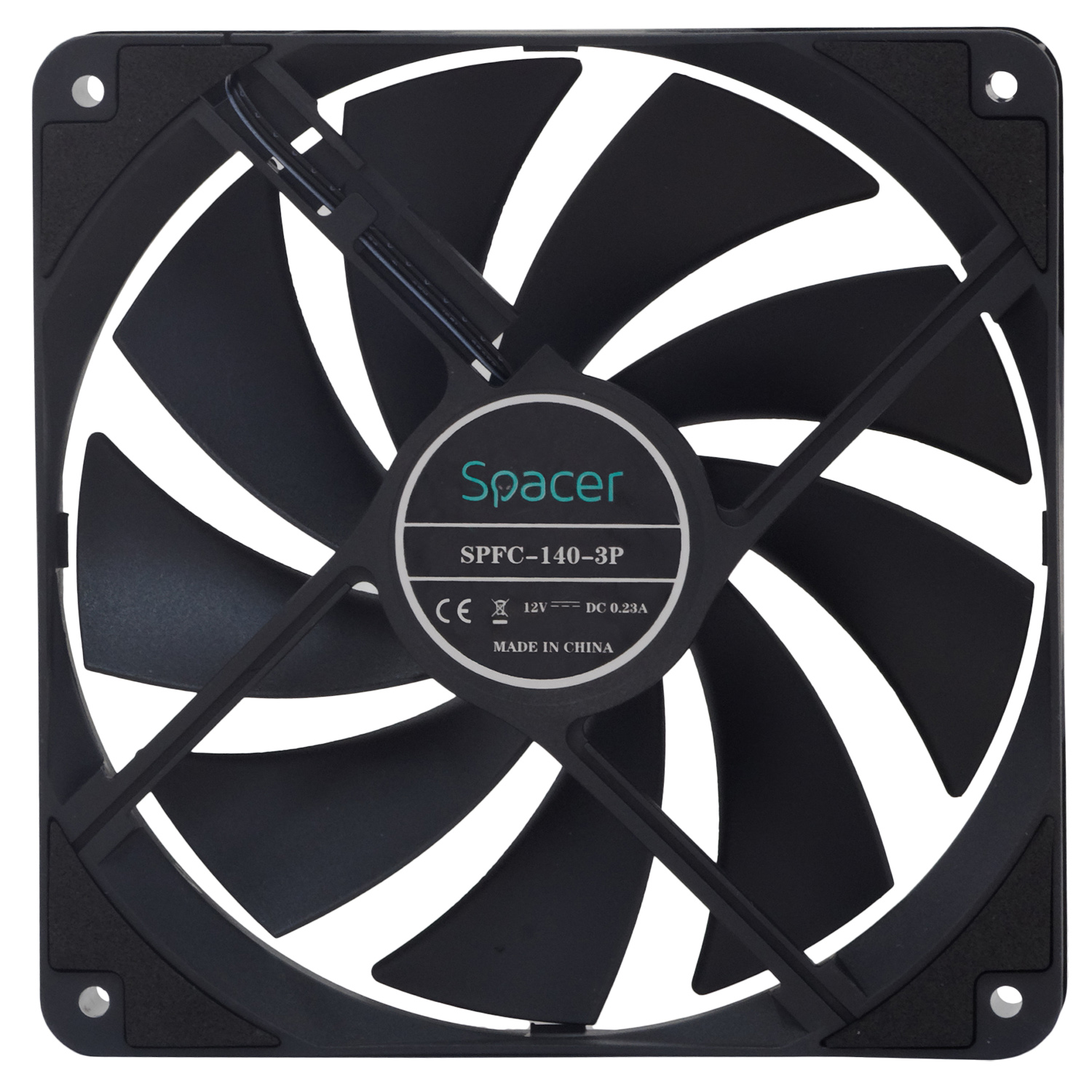 Ventilator 140mm, 1400RPM, negru 1 Ventilator 140mm, 1400RPM, negru