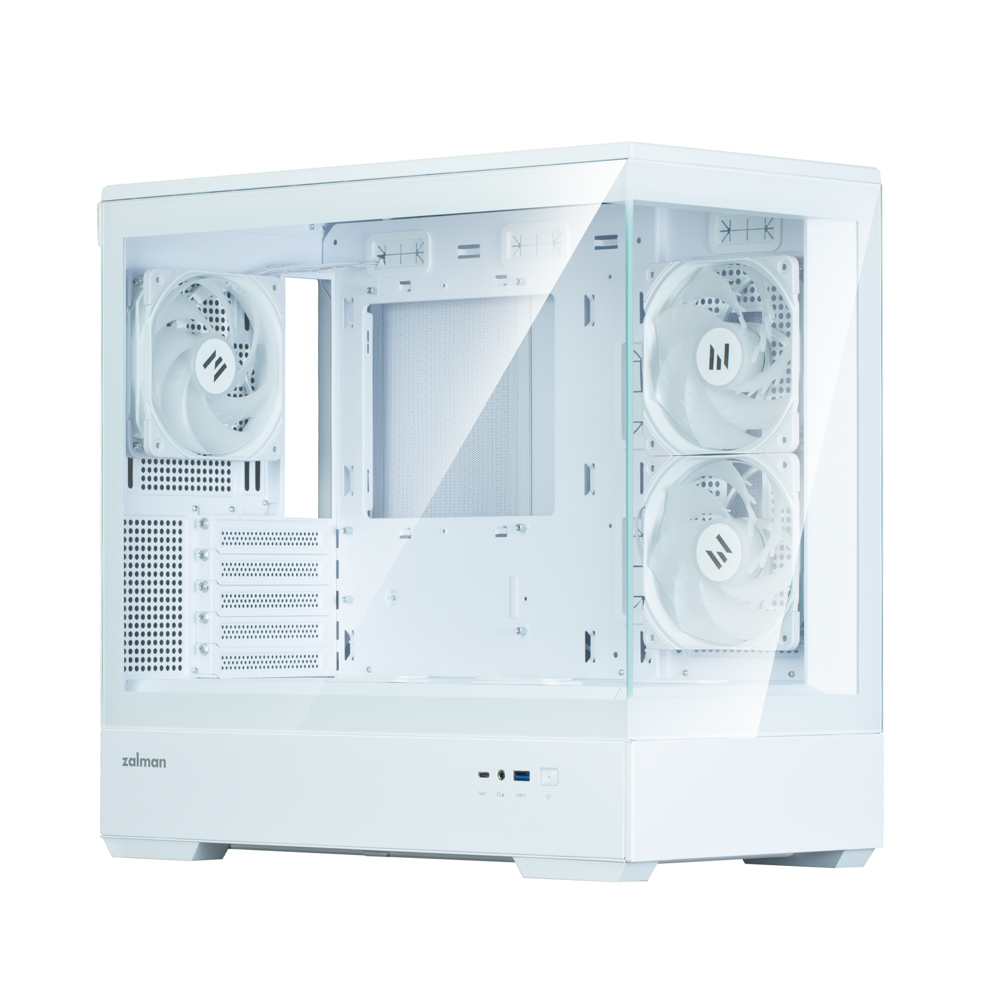 Carcasa PC Zalman P30 White V2, alba 2 Carcasa PC Zalman P30 White V2, alba - imagine 2