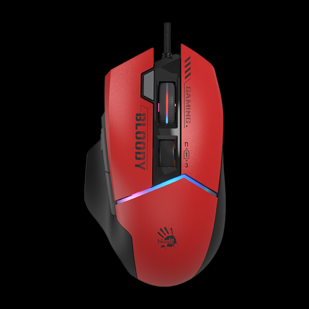Mouse A4Tech Bloody Extra Fire RGB, USB, sport, roșu