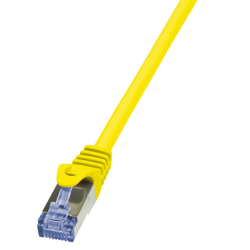 Cablu S/FTP LOGILINK Cat6a, LSZH, cupru, 1.5 m, galben, AWG26, dublu ecranat CQ3047S