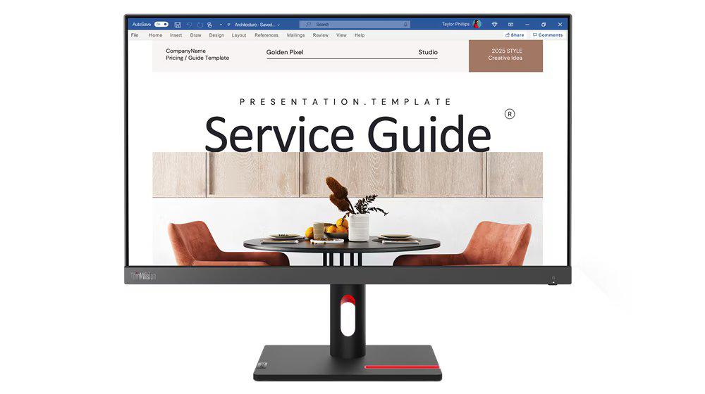 Monitor Lenovo ThinkVision S24i-30, 24″, Full HD, 100 HZ, Pivot, 4ms, WLED,