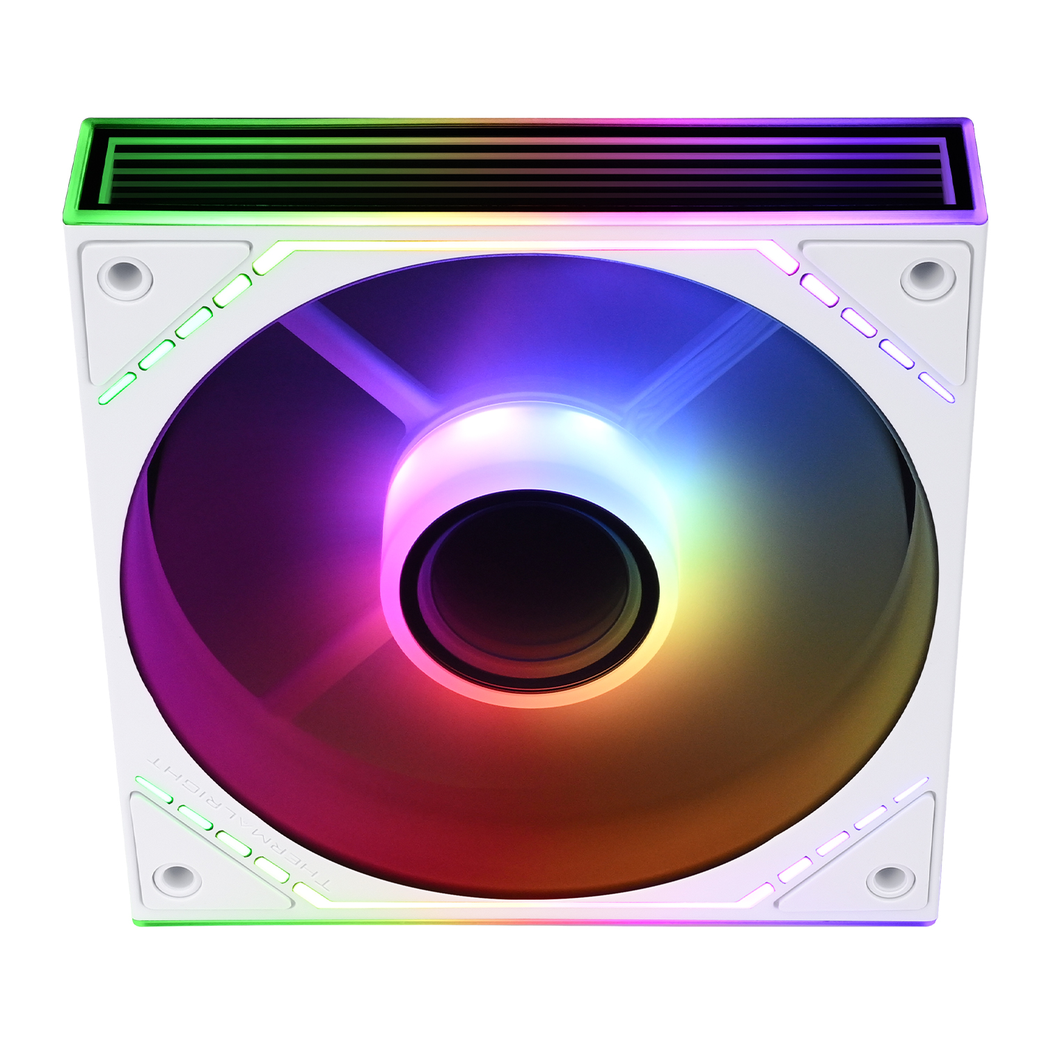 Ventilator Thermalright, 120mm, 1500 RPM, S-FDB Bearing, 34.43 CFM, LED ARGB, 4pin PWM, alb 4 Ventilator Thermalright, 120mm, 1500 RPM, S-FDB Bearing, 34.43 CFM, LED ARGB, 4pin PWM, alb - imagine 4