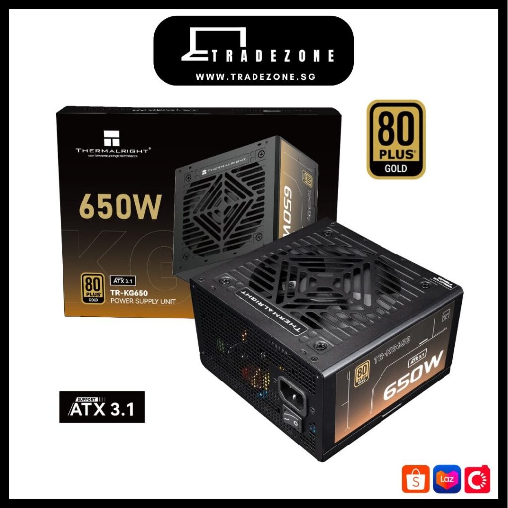 SURSA Thermalright „TR-KG650-sleeved”, 650W,  certificare 80 Plus Gold, modular, LLC, DC to DC,  fan 120mm, negru, „TR-KG650-sleeved” (timbru verde 2 lei)