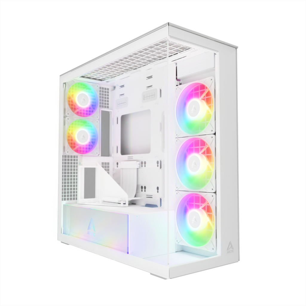 Carcasa ARCTIC Xtender VG, MiddleTower, E-ATX, riser PCIe inclus, Alb